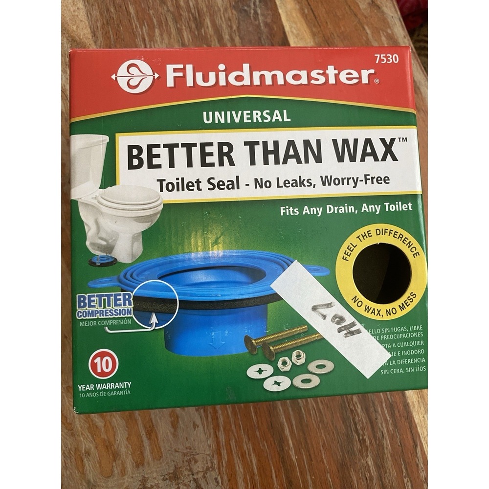 Fluidmaster Better Than Wax Toilet Bowl Gasket Universal Seal 7530 New